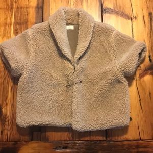 Anthropologie cropped sherpa